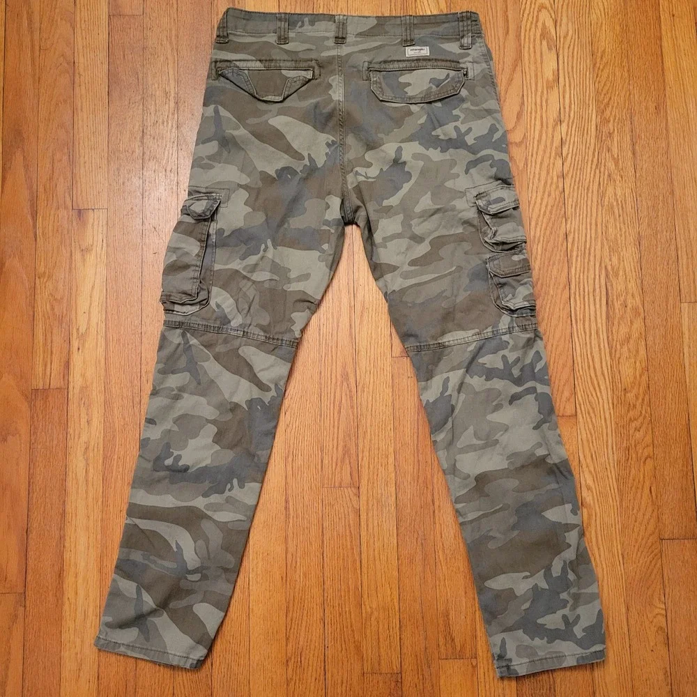 Wrangler Regular Taper Camo Cargo Pants 34x32 Hunting Outdoors Utility Work‎